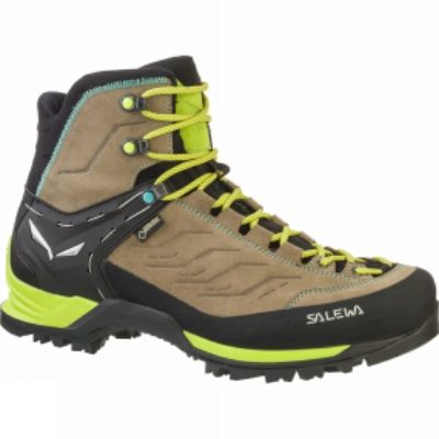 Salewa Womens Mountain Trainer Mid GTX Boot Walnut/Swing Green Salewa Womens Mountain Trainer Mid GTX Boot Walnut/Swing Green